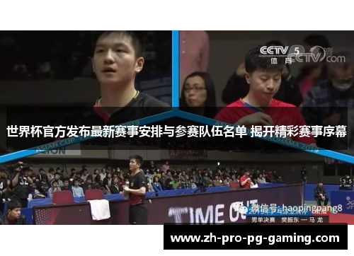 世界杯官方发布最新赛事安排与参赛队伍名单 揭开精彩赛事序幕